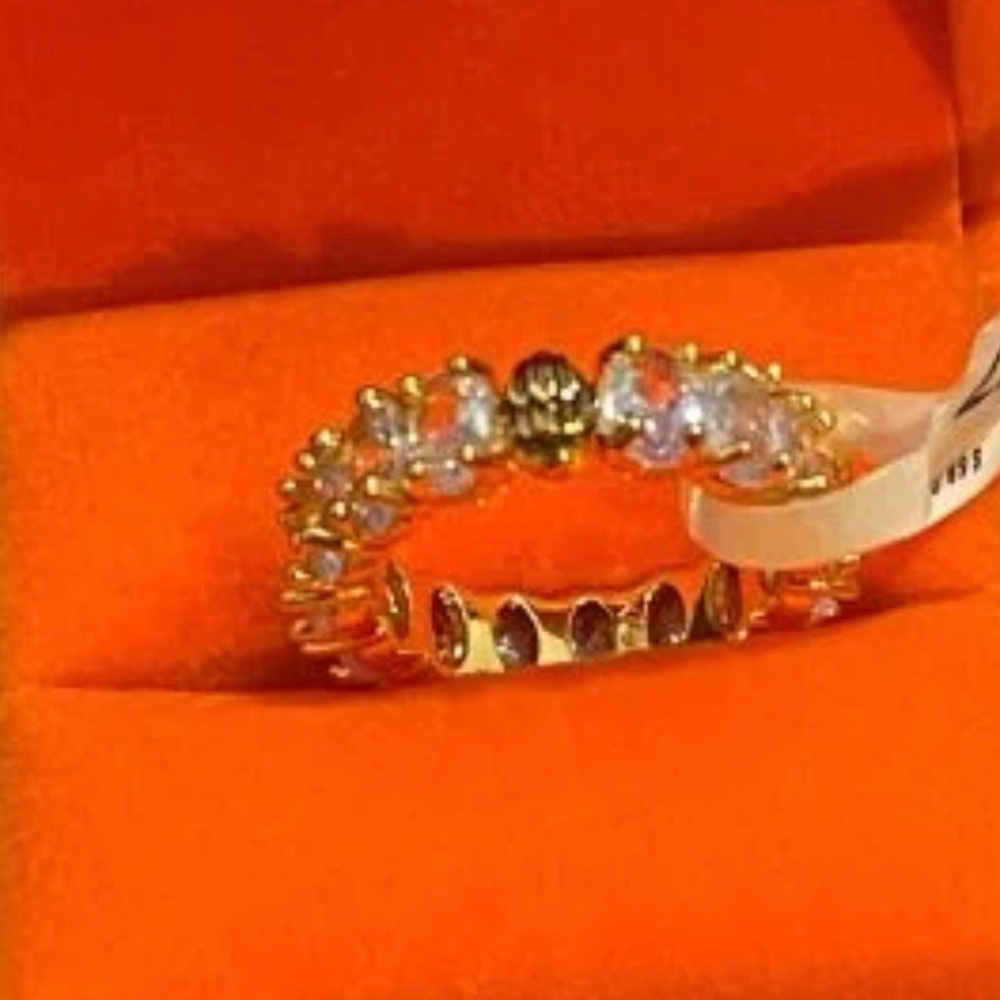 NWT Kurt Geiger 🦅Elegant Gold and Silver Women's Ring Size 7 w/ 🎁 - Picture 4 of 4